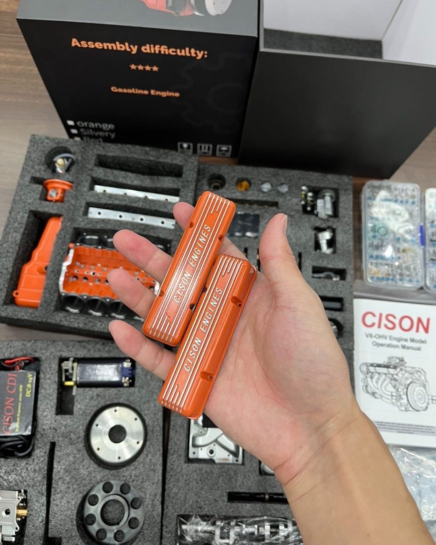 Gasoline OHV V8 Small-block Engine Model Kits