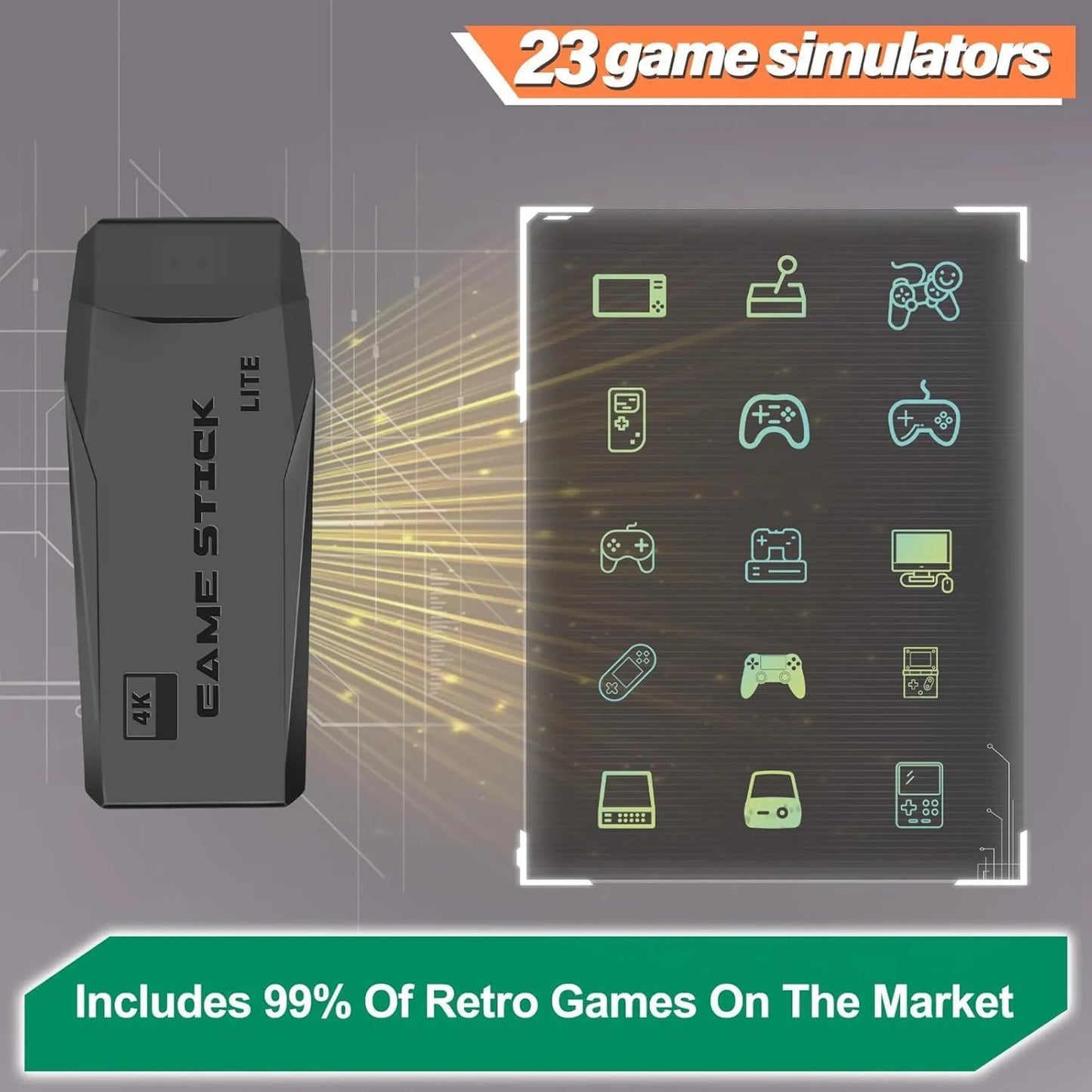 New Wireless Console Retro Stick Game